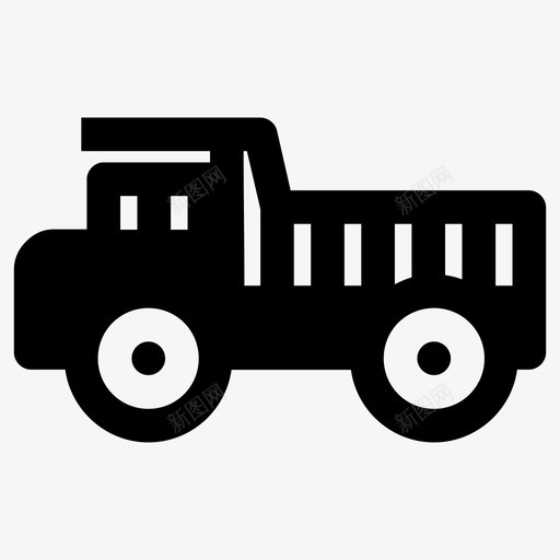 自卸车汽车建筑卡车图标svg_新图网 https://ixintu.com 建筑卡车 汽车 自卸车 车辆 运输