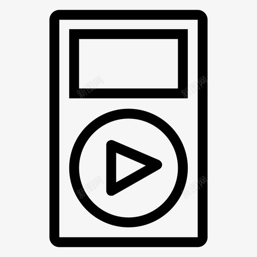 mp3播放器苹果ipod图标svg_新图网 https://ixintu.com ipod mp3播放器 nano 声音 扬声器 电子线路图标 苹果