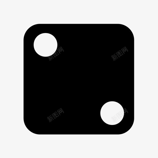 掷骰子两个图标svg_新图网 https://ixintu.com 两个 掷骰子