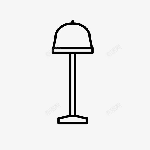 落地灯家具灯具图标svg_新图网 https://ixintu.com 家具 家居装饰和家具 灯具 落地灯