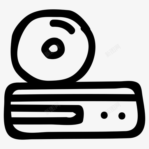 dvd播放器音频电影图标svg_新图网 https://ixintu.com dvd播放器 电影 音乐 音乐音频和视频手绘 音频