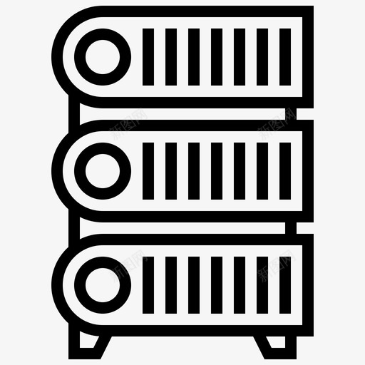 数据库通信网络图标svg_新图网 https://ixintu.com 数据库 服务器 网络 网络技术 通信