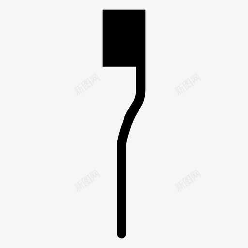牙刷设备手柄图标svg_新图网 https://ixintu.com 卫生 手柄 牙刷 牙雕图标 牙齿 糊状物 设备