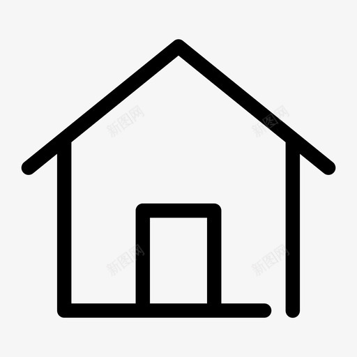 家家具房子图标svg_新图网 https://ixintu.com 家 家具 房地产 房子 房间 网上房更大胆