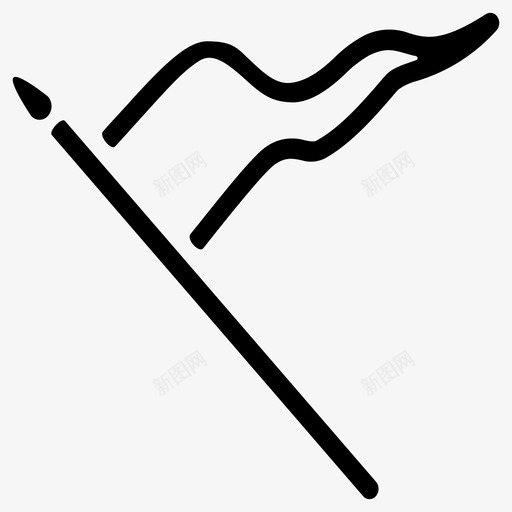 旗帜航海海盗图标svg_新图网 https://ixintu.com 戳海盗图标 旗帜 海盗 纹身 航海