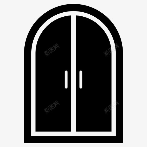 窗户窗框玻璃图标svg_新图网 https://ixintu.com 家居 景观 玻璃 窗户 窗框