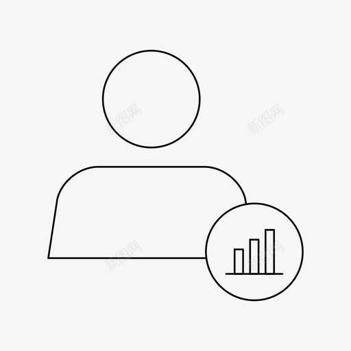 图形用户分析人员图标svg_新图网 https://ixintu.com 人员 分析 图形用户 配置文件