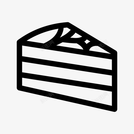 蛋糕蛋糕片巧克力蛋糕图标svg_新图网 https://ixintu.com 奶油蛋糕 巧克力蛋糕 甜点 蛋糕 蛋糕片
