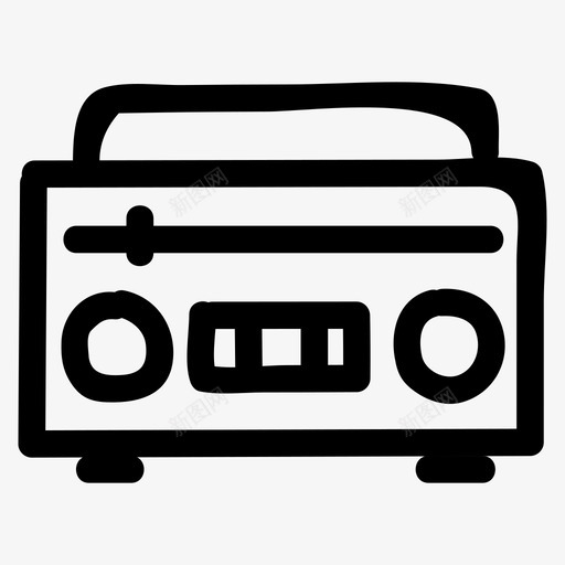 音箱盒式磁带音响图标svg_新图网 https://ixintu.com 工具 盒式磁带 立体声 音乐音频和视频手绘 音响 音箱
