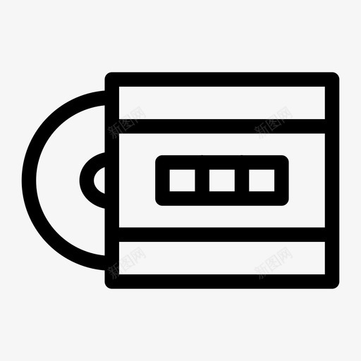cd封面专辑音乐图标svg_新图网 https://ixintu.com cd封面 专辑 歌曲 音乐