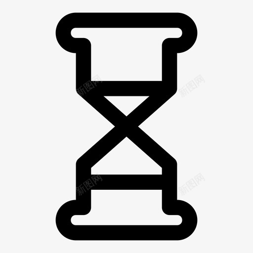 沙漏装载沙子图标svg_新图网 https://ixintu.com 时间 沙子 沙漏 装载