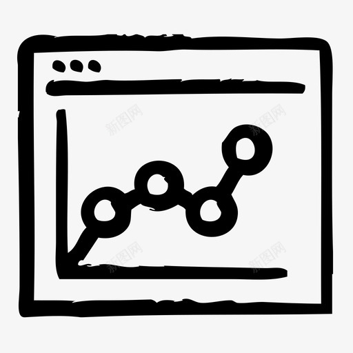 折线图代理营销图标svg_新图网 https://ixintu.com 代理 在线 折线图 搜索引擎优化 网络 草图2 营销