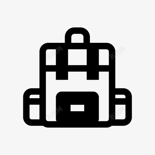 背包包行李图标svg_新图网 https://ixintu.com 包 旅行 背包 行李 露营 露营填充图标集