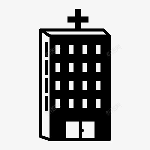 医院大楼急诊室图标svg_新图网 https://ixintu.com 医务室 医院 场所 大楼 急诊室