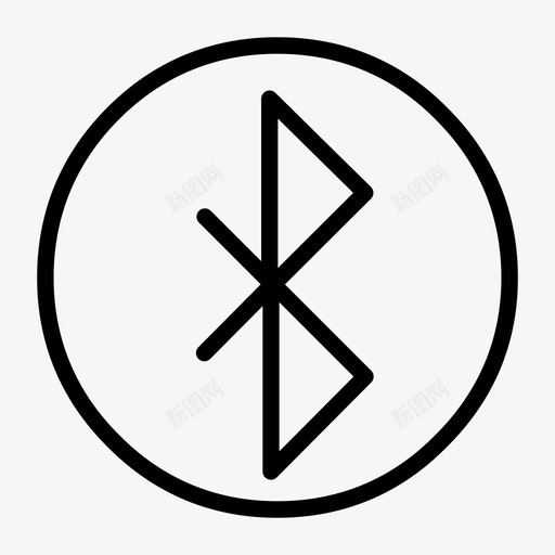 蓝牙移动用户界面无线图标svg_新图网 https://ixintu.com 无线 用户界面 移动用户界面 蓝牙