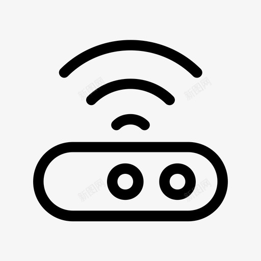 wifi路由器图标svg_新图网 https://ixintu.com wifi路由器