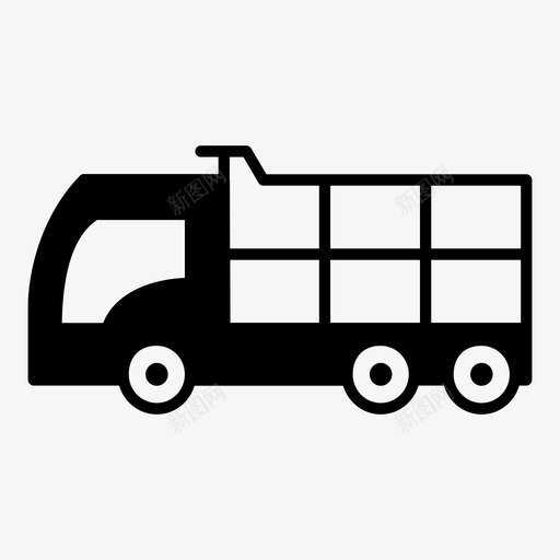 卡车汽车建筑卡车图标svg_新图网 https://ixintu.com 卡车 建筑卡车 汽车 自卸卡车 车辆 运输