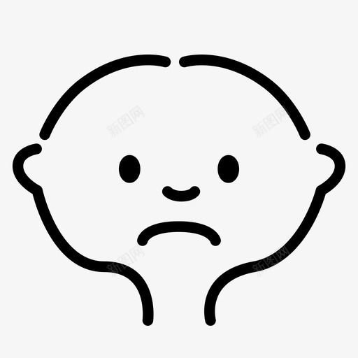 孩子男孩情感图标svg_新图网 https://ixintu.com 人 女孩 孩子 悲伤 情感 男孩 脸