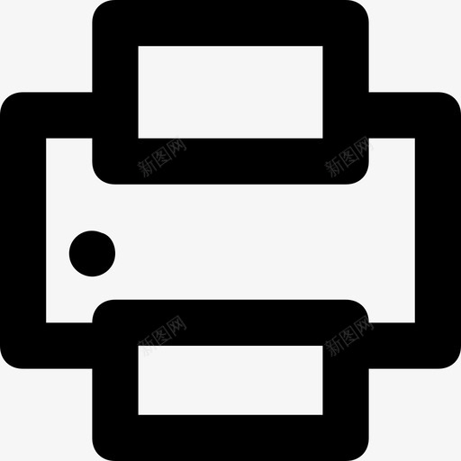 打印机复印机传真机图标svg_新图网 https://ixintu.com 传真机 办公用品 复印机 打印机 电子产品平滑线条图标