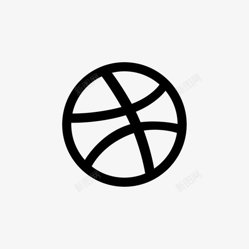 Dribblesvg_新图网 https://ixintu.com Dribble Socila