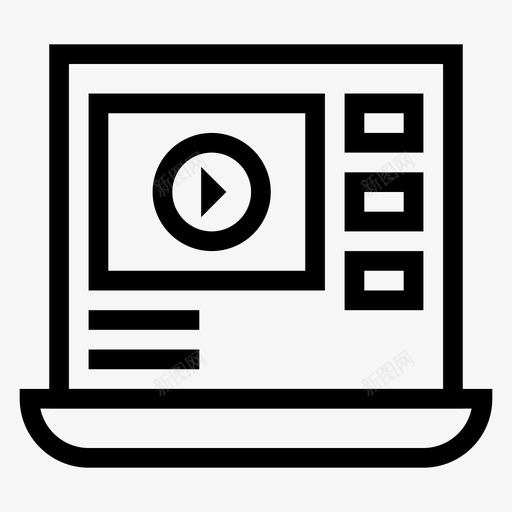 视频营销扩音器图标svg_新图网 https://ixintu.com youtube 扩音器 电影 网站 营销 视频 音乐音频和视频线路图标