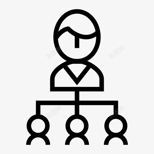 组织协会业务图标svg_新图网 https://ixintu.com 业务 业务细线图标集 协会 组 组织 网络