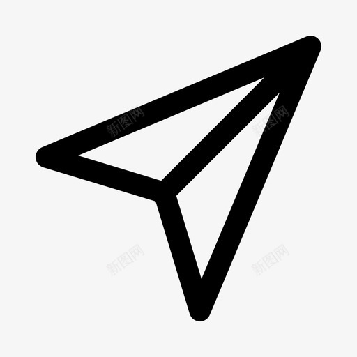 发送交付导航图标svg_新图网 https://ixintu.com 交付 发送 在线房屋最大胆 导航 折纸