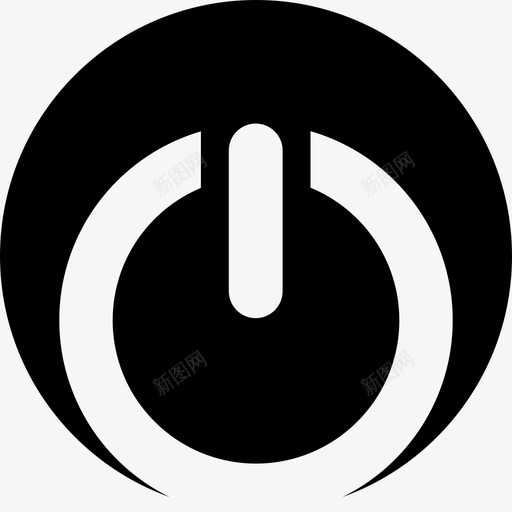 开关按钮重置图标svg_新图网 https://ixintu.com 开关 按钮 网络负空间 重新启动 重置