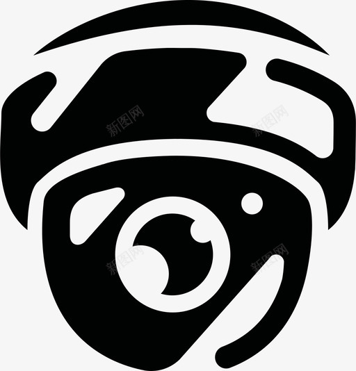 中央电视台大哥保安图标svg_新图网 https://ixintu.com 中央电视台 保安 大哥 监控摄像头 看