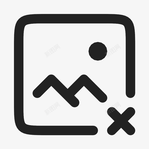 删除图像用户界面图标呈圆形svg_新图网 https://ixintu.com 删除图像 用户界面图标呈圆形
