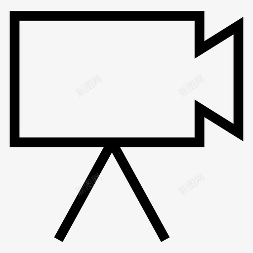 摄像机数码胶片图标svg_新图网 https://ixintu.com 多媒体线图标 媒体 摄像机 数码 电影 胶片