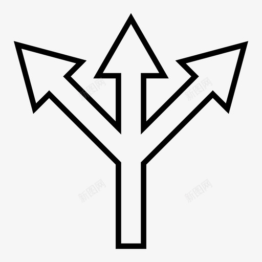 拆分箭头连接断开连接图标svg_新图网 https://ixintu.com 分隔 拆分箭头 断开连接 箭头轮廓 连接