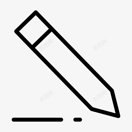 用户界面笔图标svg_新图网 https://ixintu.com 用户界面 笔