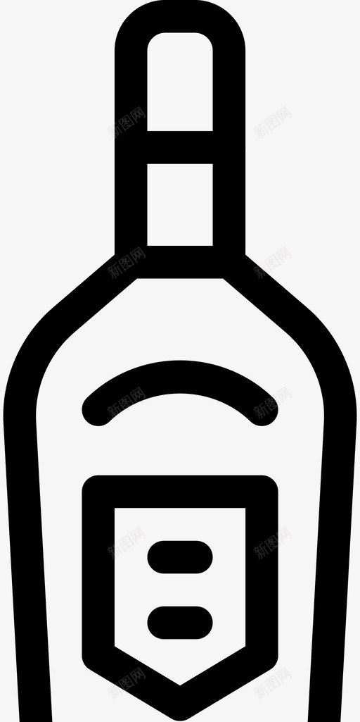 酒瓶烹饪饮料图标svg_新图网 https://ixintu.com 吃 烹饪 砸图标美食3大纲 酒瓶 饮料