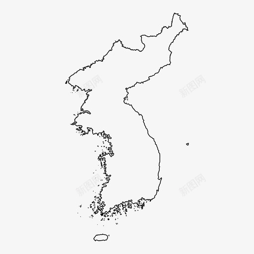朝鲜地图共产主义北方图标svg_新图网 https://ixintu.com 共产主义 北方 半岛 南部 朝鲜地图 轮廓图
