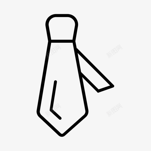 领带条纹时装图标svg_新图网 https://ixintu.com 时装 服装 条纹 配饰 领带