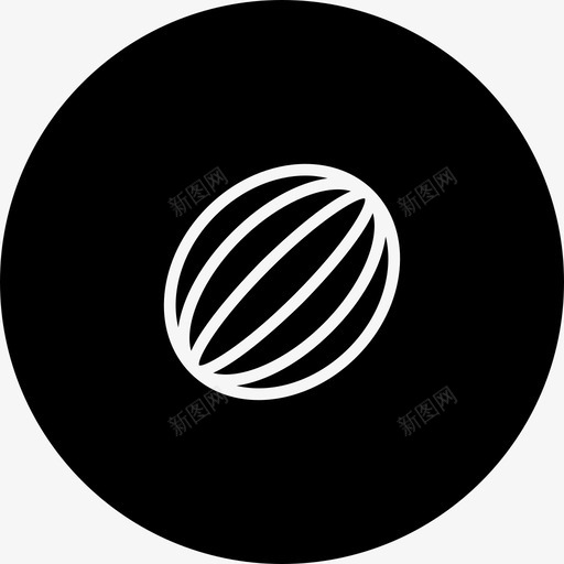 西瓜食品水果图标svg_新图网 https://ixintu.com 保健品 夏行之差 果汁 水果 西瓜 食品