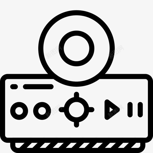dvr记录数码录像机图标svg_新图网 https://ixintu.com dvr记录 家庭自动化概述 录像机 数码 视频