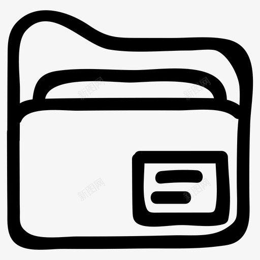 手绘文件目录文件箱图标svg_新图网 https://ixintu.com 公文包 夹套 手绘文件 文件和文件夹 文件夹 文件箱 目录