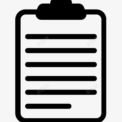 速记板剪贴板笔记图标svg_新图网 https://ixintu.com 书写板 剪贴板 科技字形图标集 笔记 记录 速记板