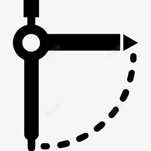 分隔符指南针绘图图标svg_新图网 https://ixintu.com 几何图形 分隔符 指南针 科学和技术字形图标集 绘图