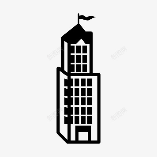 建筑物银行政府图标svg_新图网 https://ixintu.com 住宅 博物馆 建筑物 政府 机构 银行