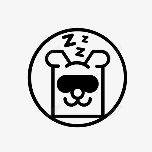 狗睡觉动物可爱图标svg_新图网 https://ixintu.com 动物 可爱 嫩狗 宠物 狗睡觉