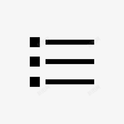 项目符号列表排序文本编辑图标svg_新图网 https://ixintu.com 排序 文本格式 文本编辑 文本编辑器 项目符号列表