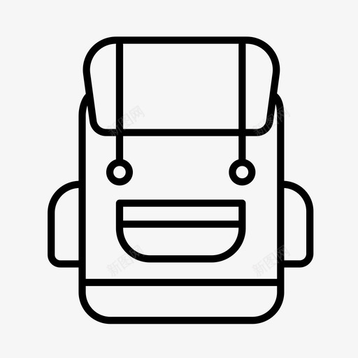 背包探险物品图标svg_新图网 https://ixintu.com 学校 户外活动 探险 物品 生活方式 背包