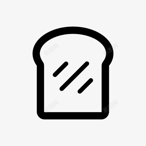 吐司面包早餐图标svg_新图网 https://ixintu.com 吐司 早上 早午餐 早餐 烤面包机 面包