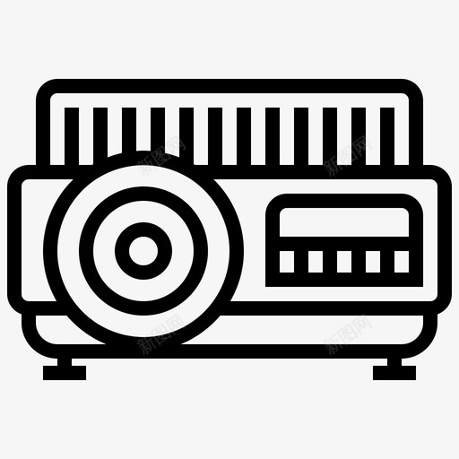 旋转式幻灯机设备演示图标svg_新图网 https://ixintu.com 幻灯机 技术 技术设备 旋转式幻灯机 演示 设备