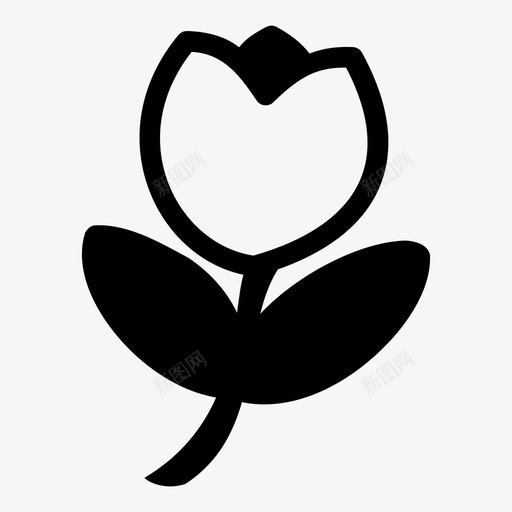 花美丽花园图标svg_新图网 https://ixintu.com 树叶 植物 美丽 自然 花 花园