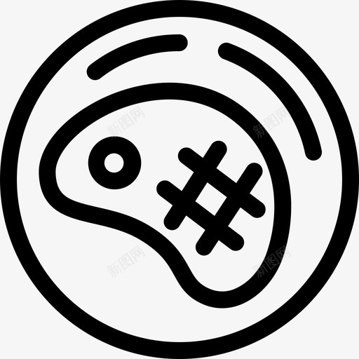 烤肉牛排排骨肉排图标svg_新图网 https://ixintu.com 排骨 烤肉牛排 肉排 菜肴 食品和饮料 餐厅