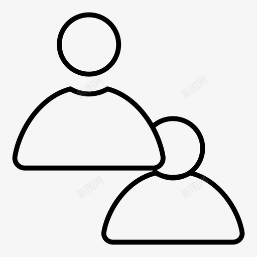 用户组登录图标svg_新图网 https://ixintu.com 业务细线图标 团队 用户 登录 组 配置文件
